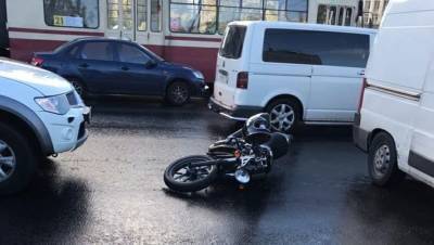 В Петербурге за утро сбили трёх мотоциклистов