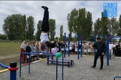 В Кизлярском районе открыли четвертую спортивную воркаут-площадку «Трезвая Россия»