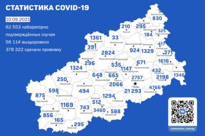 60 жителей Твери за сутки заразились коронавирусом