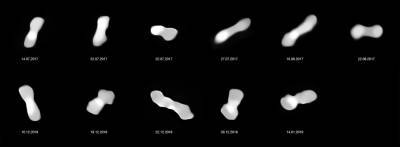 Астероид в форме кости создал спутники сам себе
