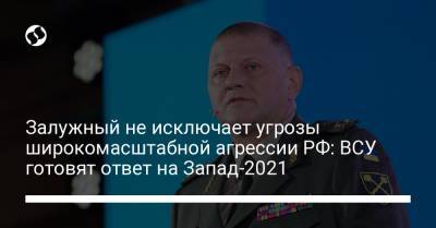 Залужный не исключает угрозы широкомасштабной агрессии РФ: ВСУ готовят ответ на Запад-2021