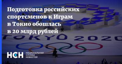 Подготовка российских спортсменов к Играм в Токио обошлась в 20 млрд рублей