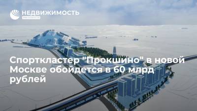 Спорткластер "Прокшино" в новой Москве обойдется в 60 миллиардов рублей