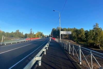 Дорожники открыли после ремонта мост через Унтерниску в Светогорске