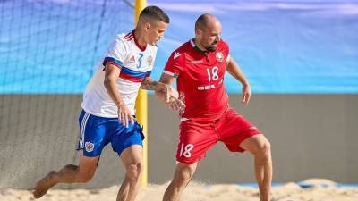 Россия уступила Белоруссии в матче Суперфинала Евролиги по пляжному футболу