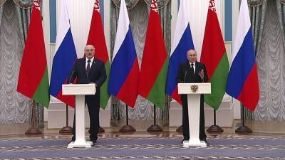 Итоги встречи президентов России и Белоруссии закреплены правительствами обеих стран
