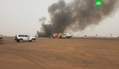 Три человека стали жертвами крушения военного самолета в Судане