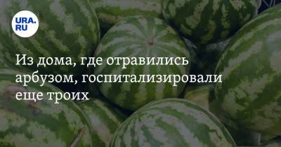 Из дома, где отравились арбузом, госпитализировали еще троих