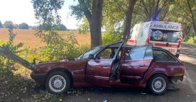 В Киевской области пьяный водитель BMW влетел в дерево: погибла пассажирка