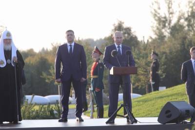 Началась церемония открытия мемориального комплекса «Александр Невский»