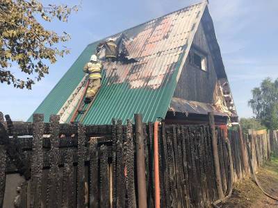 В Смоленской области вспыхнул дом