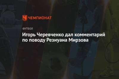 Игорь Черевченко дал комментарий по поводу Резиуана Мирзова