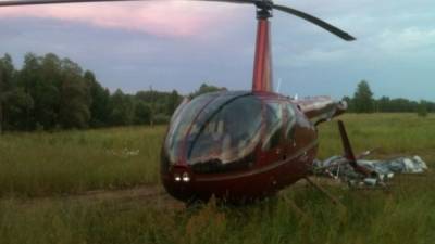 Вертолет приземлился на реку в Чите из-за ошибки в навигации