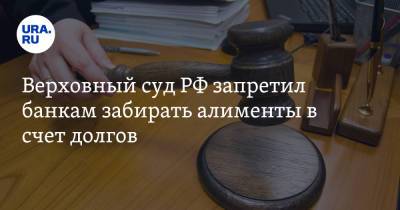 Верховный суд РФ запретил банкам забирать алименты в счет долгов