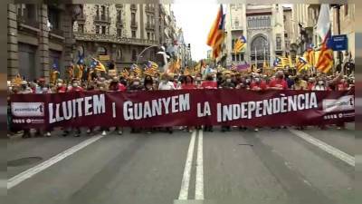 Каталония: протесты в День Диады
