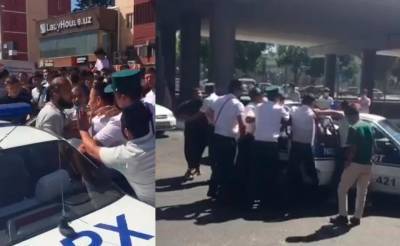 В ГУВД прокомментировали конфликт между сотрудниками правоохранительных органов и водителями возле станции метро "Чиланзар"