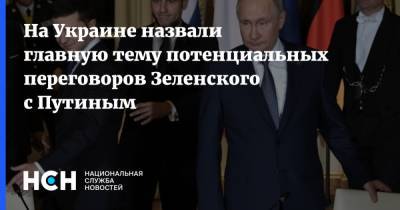 На Украине назвали главную тему потенциальных переговоров Зеленского с Путиным