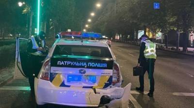 В Киеве произошло ДТП с участием патрульной полиции, есть пострадавшие