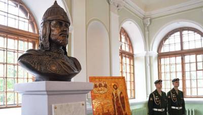 В Благовещенской церкви в Петербурге открыли бюст князя Александра Невского