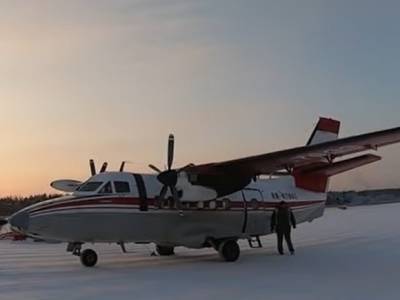 Опубликовано первое видео с места крушения самолета в Иркутской области