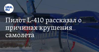 Пилот L-410 рассказал о причинах крушения самолета