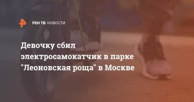 Девочку сбил электросамокатчик в парке "Леоновская роща" в Москве
