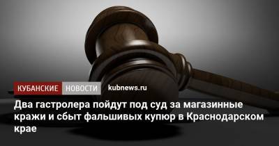 Два гастролера пойдут под суд за магазинные кражи и сбыт фальшивых купюр в Краснодарском крае