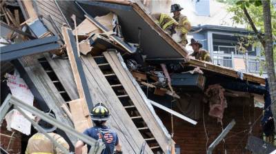 Под Атлантой от взрыва обвалился трехэтажный жилой дом