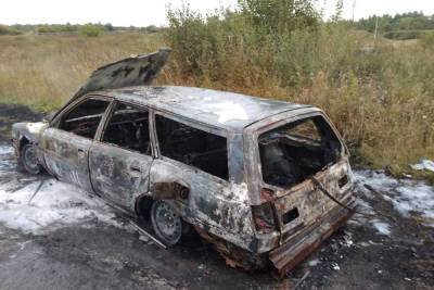 В Старожиловском районе сгорела Toyota Camry