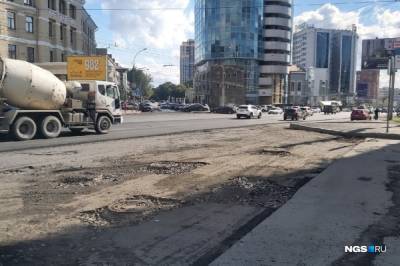 В Новосибирске близится к завершению ремонт на проспекте Димитрова