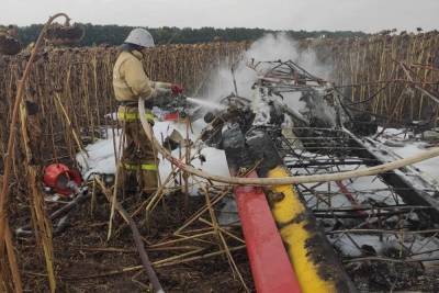 В Белгородской области разбился легкомоторный самолет, его пилот погиб