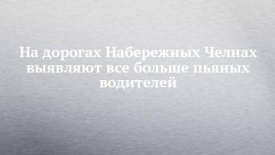 На дорогах Набережных Челнах выявляют все больше пьяных водителей