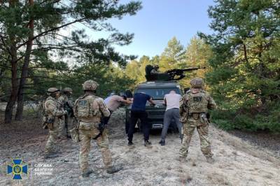 Украинские спецслужбы провели учения на границе с Беларусью