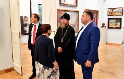 Игорь Руденя и митрополит Тихон посетили Тверской императорский дворец и Воскресенский кафедральный собор