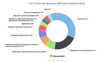 52 миллиарда за год: какие ФЛП приносят Украине больше всего налогов