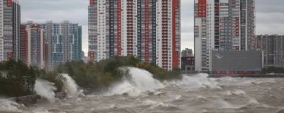 Обрушившийся на Петербург ураган вызвал критический подъем воды в Неве до отметки 137 см