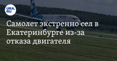 Самолет экстренно сел в Екатеринбурге из-за отказа двигателя