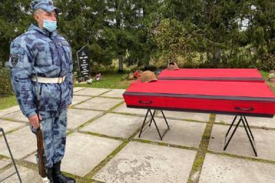 В Порошкино и Лопухинке захоронили останки 55 взрослых и детей