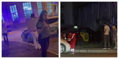 В Харькове столкнулись два авто такси, пострадали маленькие дети: фото с места