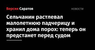 Сельчанин растлевал малолетнюю падчерицу и хранил дома порох: теперь он предстанет перед судом