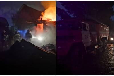 Спасатели потушили крупный пожар в садовом обществе под Новосибирском