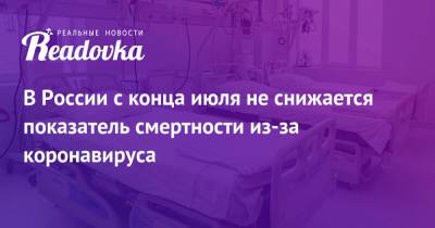 В России с конца июля не снижается показатель смертности из-за коронавируса
