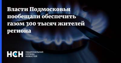 Власти Подмосковья пообещали обеспечить газом 300 тысяч жителей региона