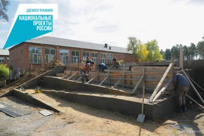 В Улан-Удэ у школы на Аршане строят новый спорткомплекс
