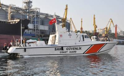 В порт Одессы зашел катер береговой охраны Турции