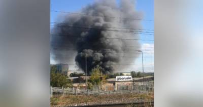 Пожар на складах произошел в Красноярске