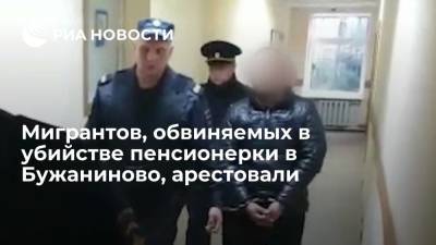 СК арестовал двух мигрантов, обвиняемых в убийстве пенсионерки в Бужаниново