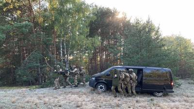 Служба безопасности Украины провела учения на границе с Белоруссией
