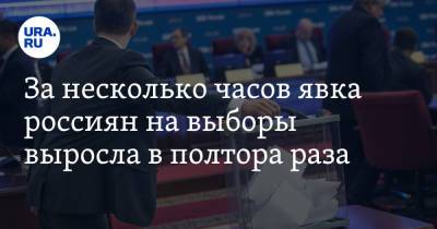 За несколько часов явка россиян на выборы выросла в полтора раза