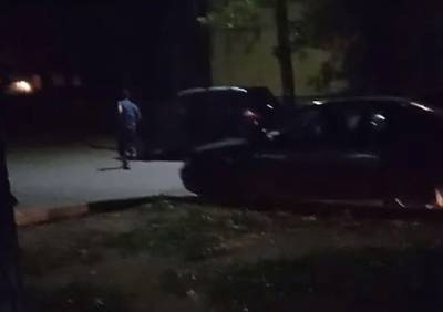 В Рязани сняли на видео побег водителя с места ДТП и его поимку